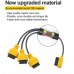 Autool OBD2 verlengkabel OBD2 Splitter kabel 2 uit te breiden Y kabels 1 tot 3 Converter Adapter draad 50cm voor J1962M tot 3-J1962F OBD2 uitbreiding Split kabel voor auto's (Grootte: 50cm)