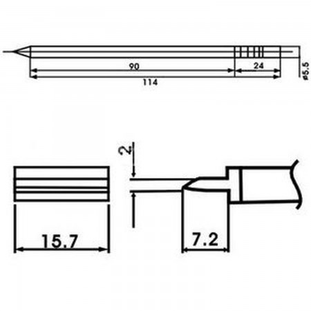 AOYUE LF-1401 soldering iron tip w/ heating element Resistance Aoyue 15.84 euro - satkit