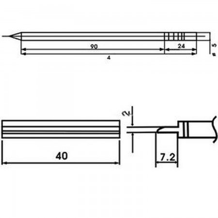 AOYUE LF-1402 Soldering iron tip w/heating element Resistance Aoyue 15.84 euro - satkit