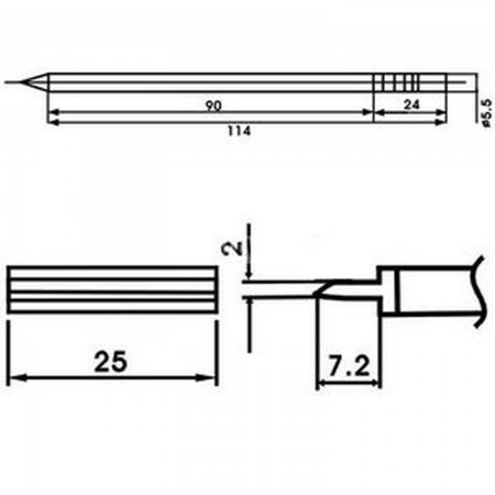 AOYUE LF-1403 Soldering iron tip w/ heating element Resistance Aoyue 15.84 euro - satkit