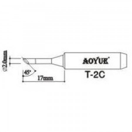 AOYUE T2C vervanging van soldeerbouten tips Soldering iron tips Aoyue 1.00 euro - satkit