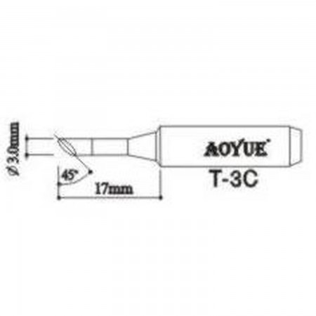 AOYUE T3C Replacement soldering iron tips Soldering iron tips Aoyue 1.00 euro - satkit