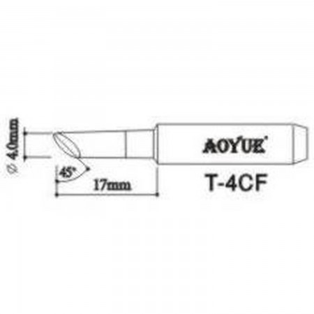 AOYUE T4CF vervanging van soldeerbouten tips Soldering iron tips Aoyue 1.00 euro - satkit