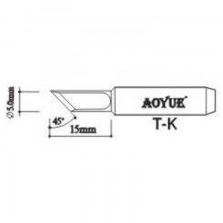 AOYUE TK Replacement soldering iron tips Soldering iron tips Aoyue 1.00 euro - satkit