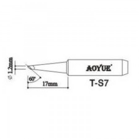 AOYUE TS7 Vervanging van soldeerbouten tips Soldering iron tips Aoyue 2.48 euro - satkit