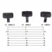 16 Pin Flat Thin OBD2 Male To Dual Female Y Splitter Elbow Extension Cable