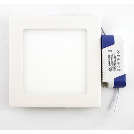 Placa diodo EMISSOR de luz Quadrada SuperSlim 9W branco frio 6000K downlight diodo emissor de luz LED LIGHTS  9.00 euro - satkit