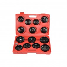 14 Pc Drive Oil Filter Wrench Socket Cup Type Oil Filter Cap Tool