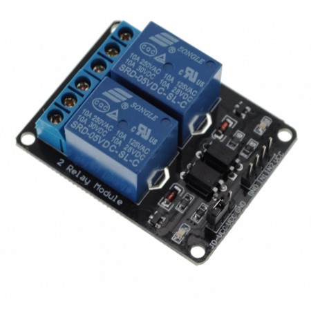 2-Channel 5V relaismodule voor Arduino DSP AVR PIC ARM [compatibele Arduino]. ARDUINO  4.00 euro - satkit