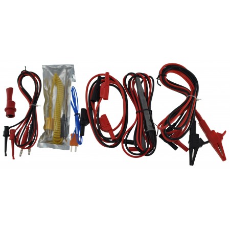 Conjunto de cabos de teste para uso com multímetros e sondas de temperatura