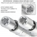 Conjunto de 2 chaves de boca para velas de ignição magnéticas universais e flexíveis 14 mm e 16 mm