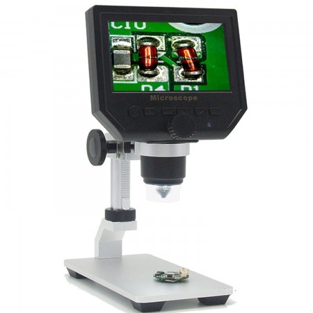,6MP HD Digitale Microscoop met 4,3" scherm en in hoogte verstelbare metalen standaard Microscopes  41.31 euro - satkit