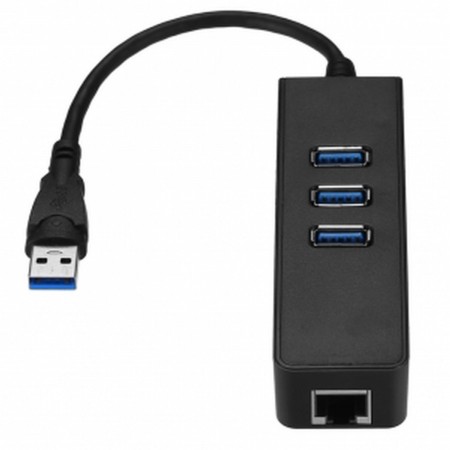 3 puertos USB 3.0 Gigabit Ethernet LAN Adaptador de red RJ45 Hub a 1000Mbps PC Mac RASPBERRY PI  7.75 euro - satkit