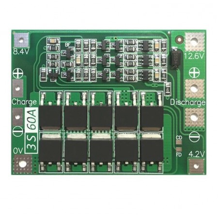 3S 60A Enhanced Version Protection Board PCB for Lithium Battery