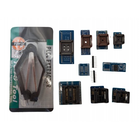 Professional Programmer Socket Kit - 10 Pieces Compatible with TL866cs, XGecu T48 and XGecu T56 universal programmers,