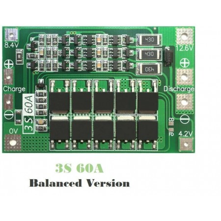 3S 60A Balanced Version Protection Board PCB pour batterie au lithium