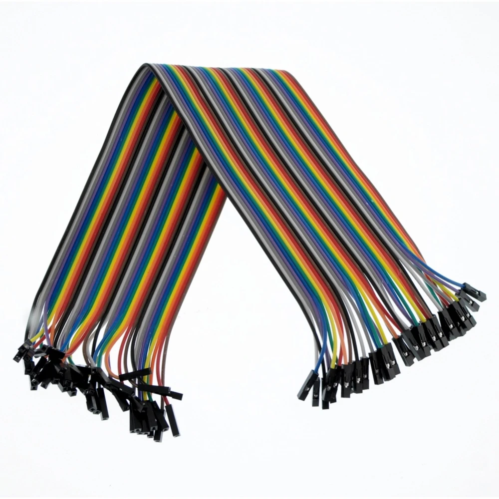 40pcs cable dupont hembra hembra 30cm para Arduino Breadboard [Proyectos Arduino]