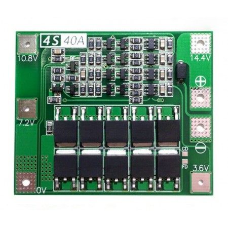 4S 40A Placa de proteção de versão mejorada PCB para bateria de lítio