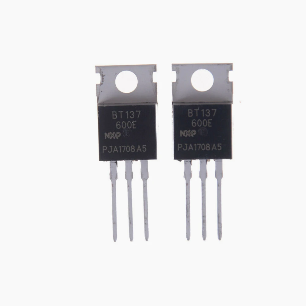 5pcs BT137-600E Triac 8A 600V pack 5 para control y conmutación