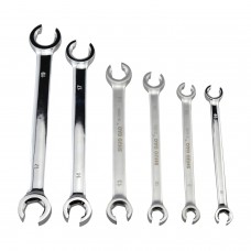 6pcs Flare Nut Wrench Spanner Set 8-19mm
