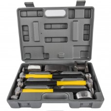 7pc Auto Body Dent repair Hammer & Dolly Heavy Duty Professional Tool Kit 