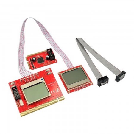 Cartão de diagnóstico PCI para Pc com display LCD modelo PTI-8 PCI diagnostic cards  17.00 euro - satkit
