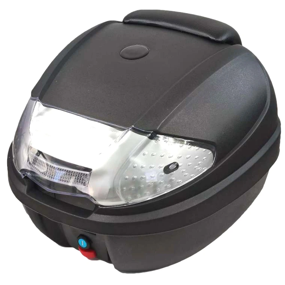 812 Baúl Universal de Moto Scooter Maleta 30 L Portacascos para 1 Casco