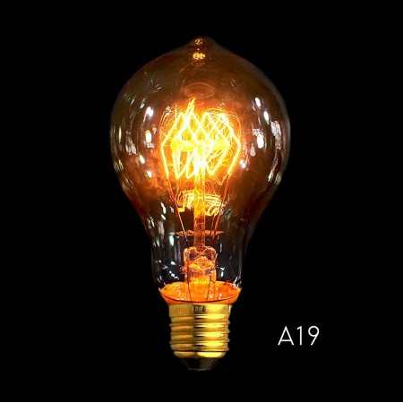 A19B Spirale E27 Filament de l'Ampoule de 40W Edison Vintage Décoratif Industrielle