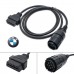 10Pin to 16Pin OBD2 Motorcycle Diagnostic Cable ICOM ISPA for BMW Motorcycle