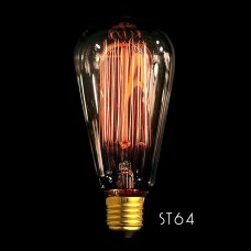 St64 Vertical E27 Filament Light Bulb 40w Edison Vintage Decorative Industrial