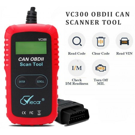 VC300 CAN OBDII Lector de Codigo de Coche OBD2 Engine Scanner Diagnostic Tool