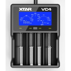 Xtar Mcvcvp124 Vc4 Universal Charger With Lcd For Li-Ion Battery