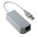 Adaptador de Red USB 2.0 Nintendo Wii para conexión por cable rápida y estable