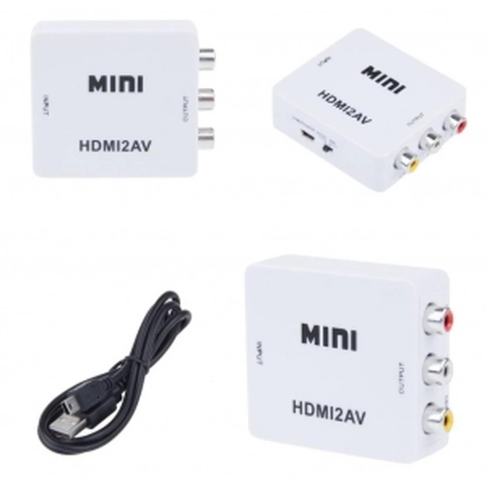Adaptador HDMI a RCA - Conversor de Señal HDMI a AV Rca NTSC/PAL Satkit