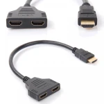 Adaptador HDMI macho a 2 salidas HDMI hembra splitter satkit