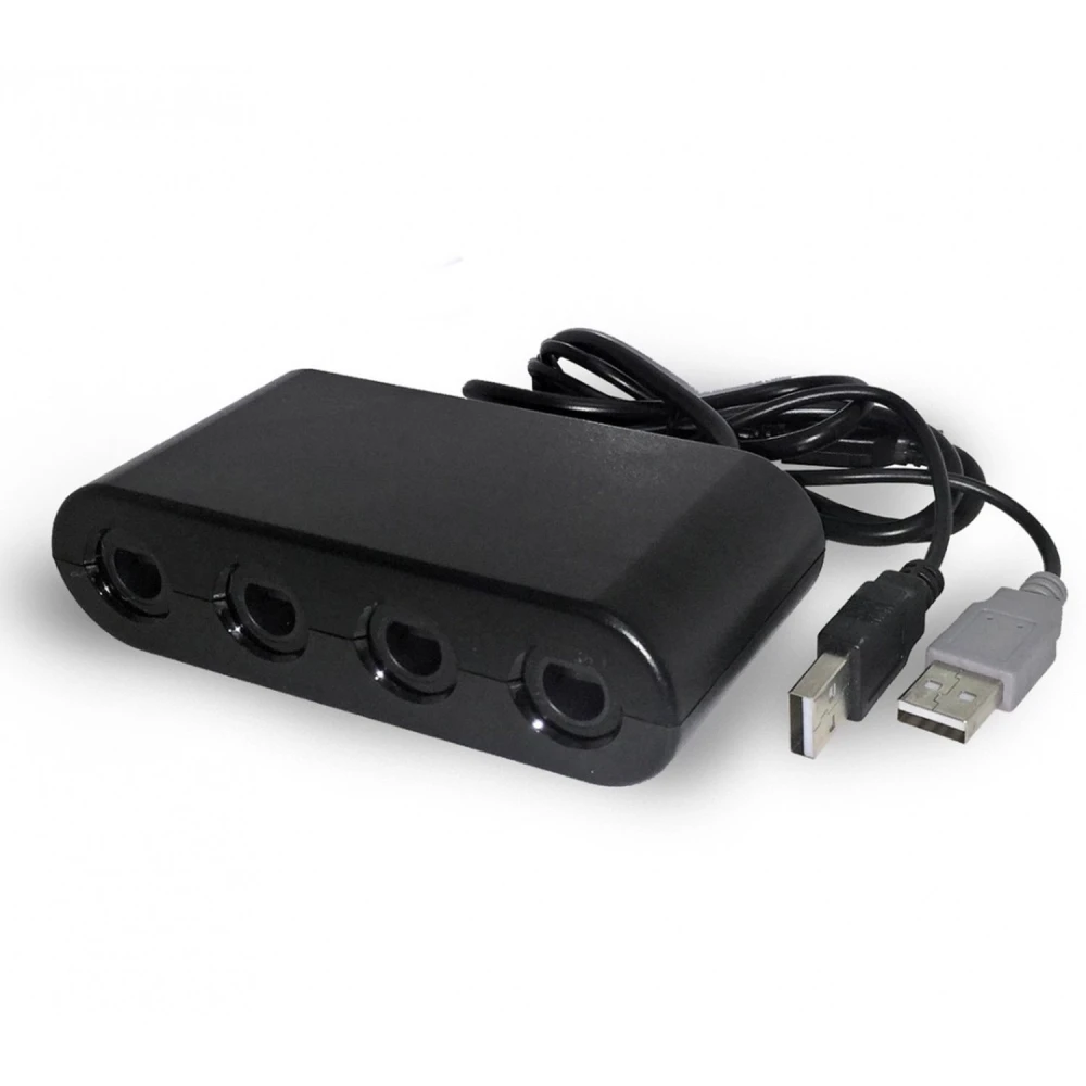 Adaptador mandos Gamecube para Nintendo Wii U y PC compatible Super Smash Bros