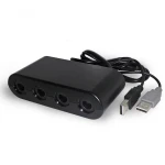 Adaptador mandos Gamecube para Nintendo Wii U y PC compatible Super Smash Bros