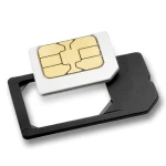Adaptador Microsim a SIM negro flexible para iPhone y iPad