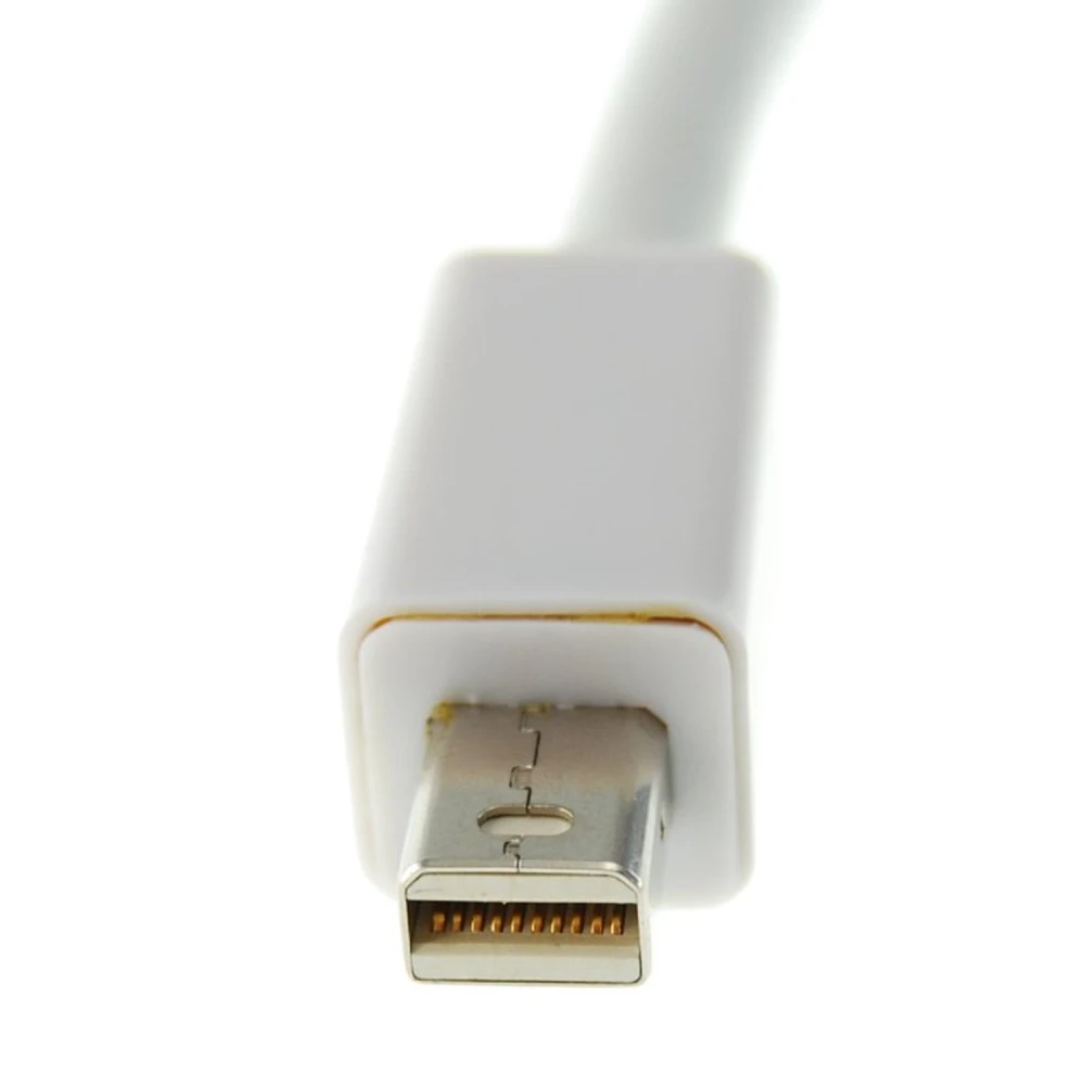 Adaptador Mini Displayport a VGA con conector VGA visible