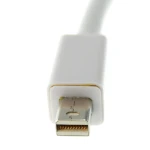 Adaptador Mini Displayport a VGA con conector VGA visible