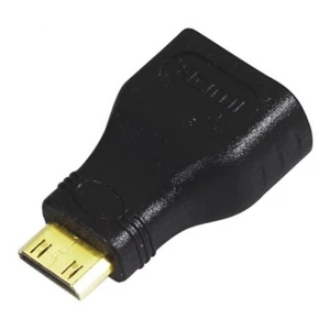 Adaptador Mini HDMI Macho a HDMI Hembra para conexión de video y audio