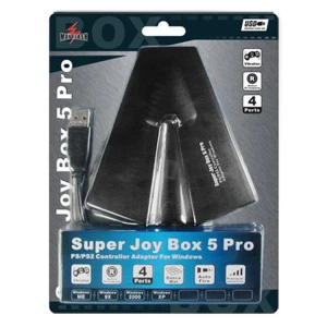 Adaptador Super Joybox 5 Pro PS2 a PC con 4 Pads compatible Windows