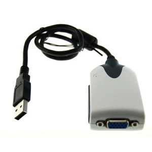 Adaptador VGA USB para pantalla adicional compatible con Windows y Linux