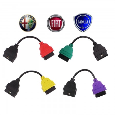 Adapter a1 + a2 + a2 + a3 + a4 VOOR MULTIECUSCAN FiatECUScan FIAT ALFA ROMEO LAUNCHES OBD II 2 CAR DIAGNOSTIC CABLE  16.40 euro - satkit