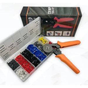 Alicates crimpadores con terminales 0.25-10 mm² - Kit de 1200 piezas