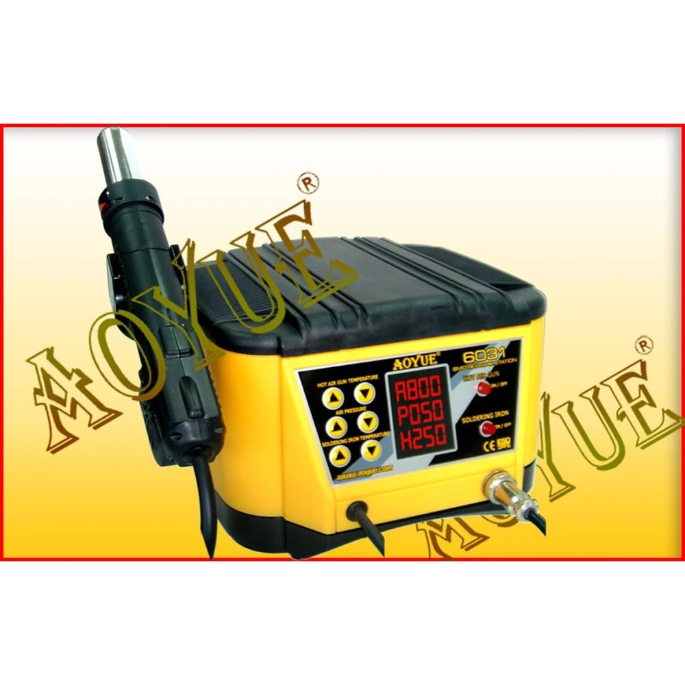 Aoyue 6031 Sirocco Series estación de reparación profesional 2 en 1