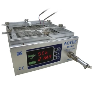 Aoyue 853a++ estación de precalentamiento con control digital y soporte extensible