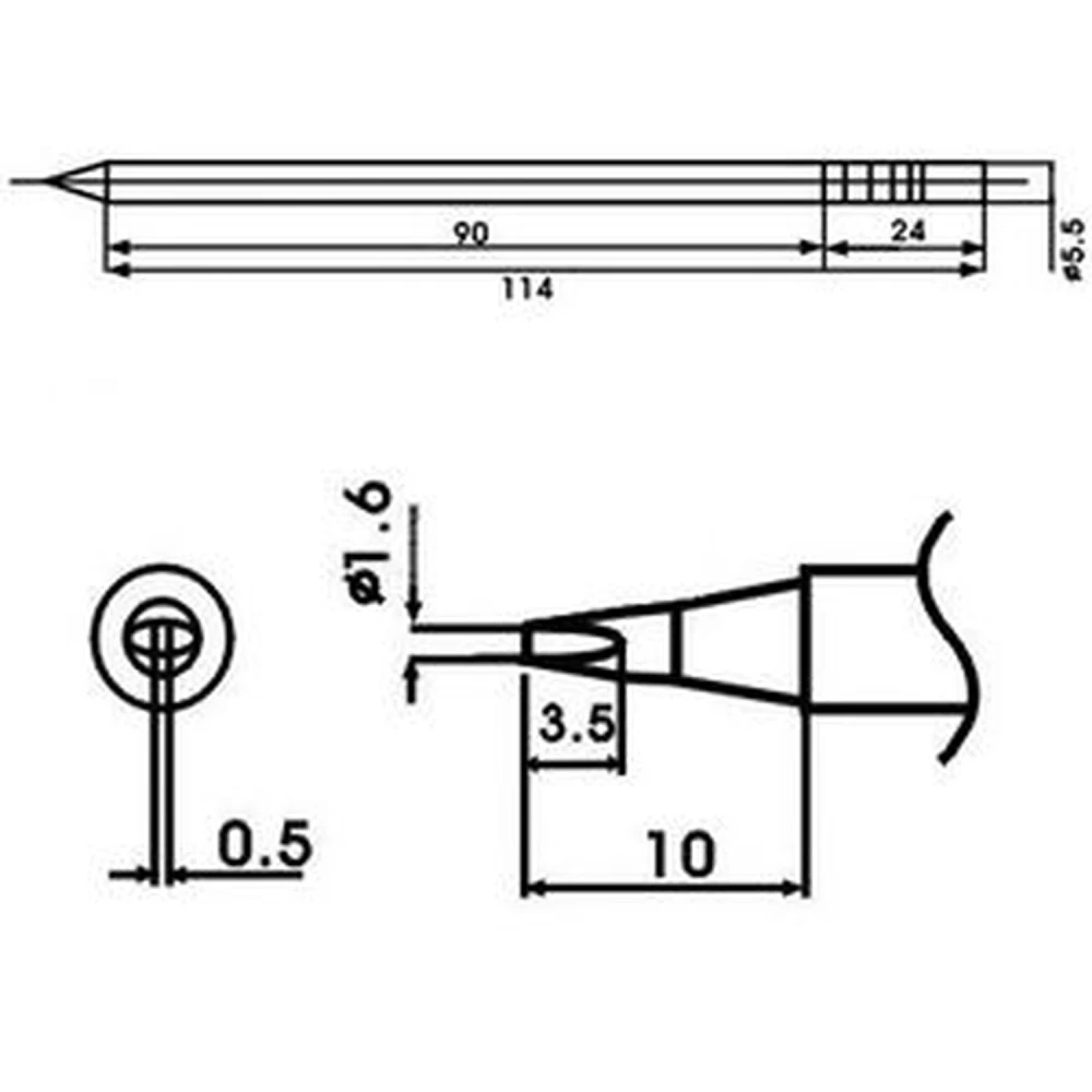 Aoyue LF-16D Punta Soldador con Resistencia Incluida - Repuesto Original