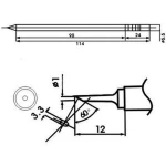 Aoyue LF-1C Punta soldador con resistencia incluida para estaciones de soldadura
