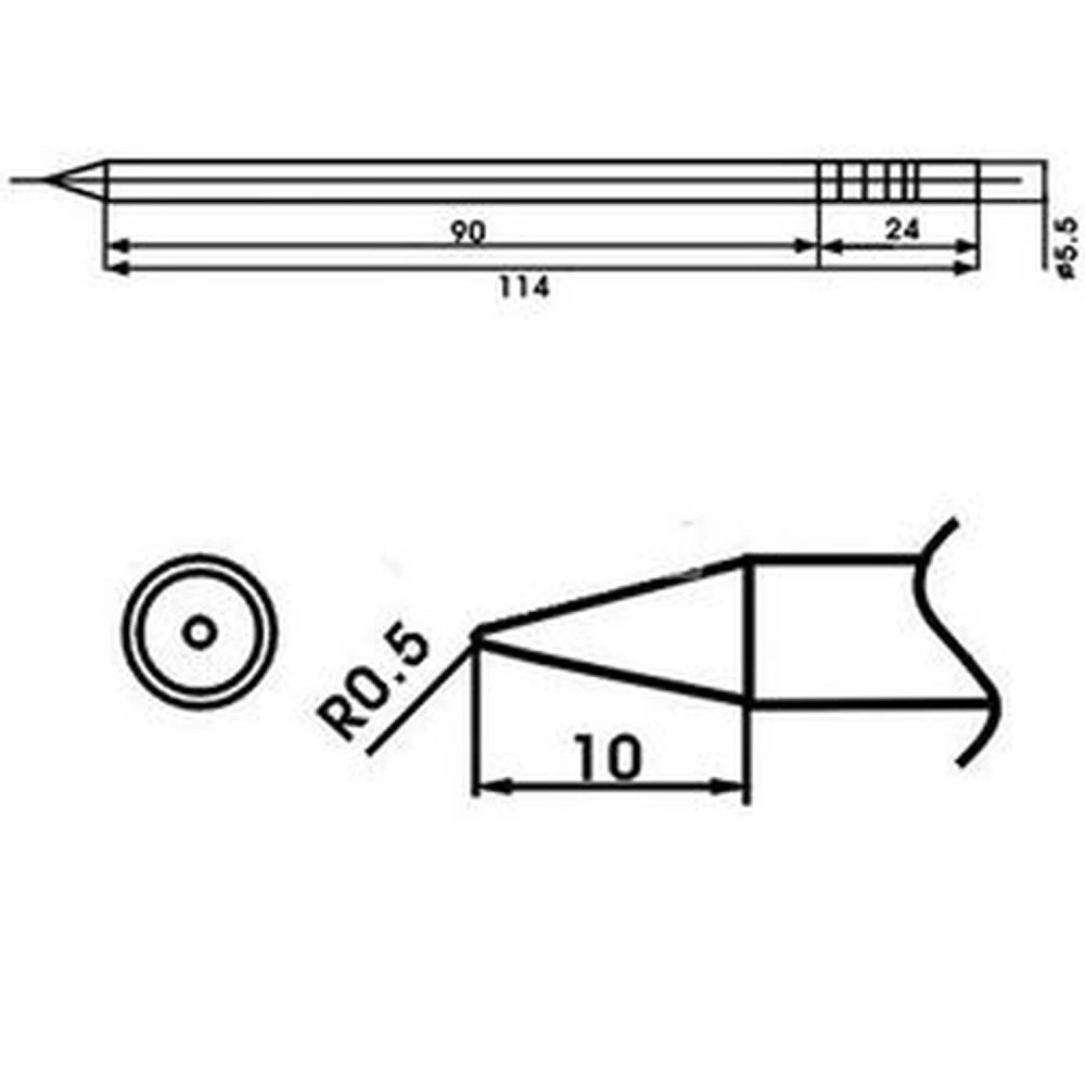 Aoyue LF-2B Punta Soldador con Resistencia Incluida para Estaciones de Soldadura